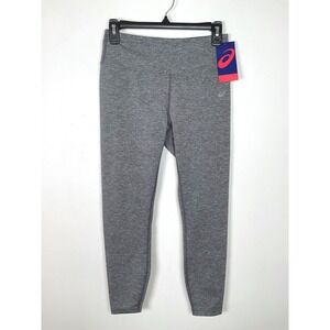 ASICS Womens 7/8 Heather‎ Gray High Rise Athletic Leggings Medium